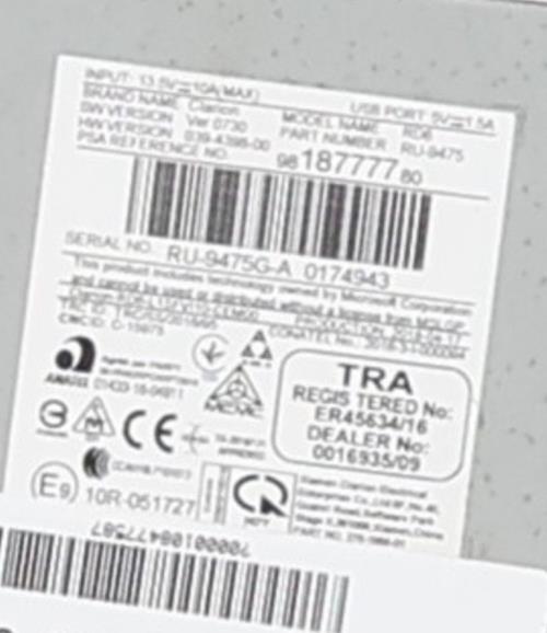 Image Autoradio d'origine - CITROEN C3 3