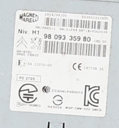 Image Autoradio d'origine - PEUGEOT 308 2 SW