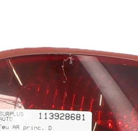 Image Feu arriere principal droit (feux) - PEUGEOT 207