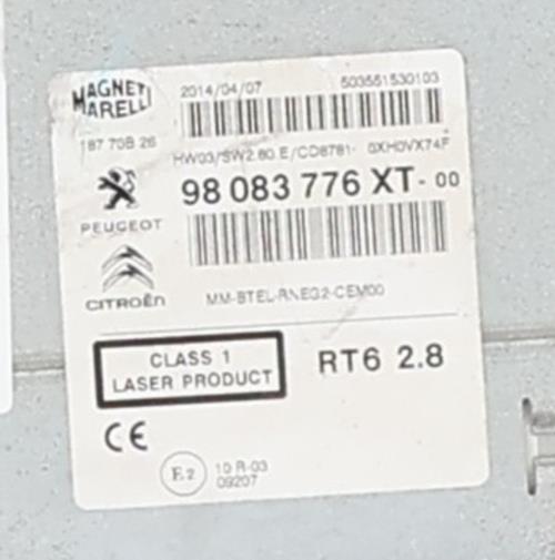 Image Autoradio d'origine - PEUGEOT EXPERT 2
