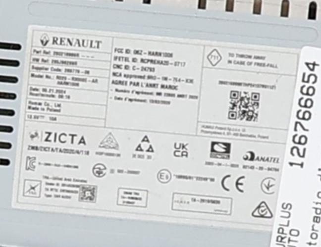 Image Autoradio d'origine - RENAULT 