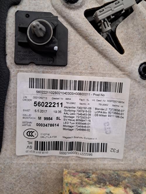 Image Garniture laterale arriere gauche - BMW SERIE 4 F32