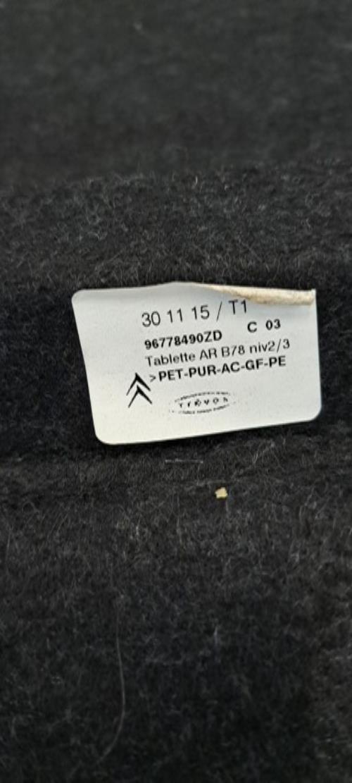 Image Plage arriere - CITROEN C4 PICASSO 2