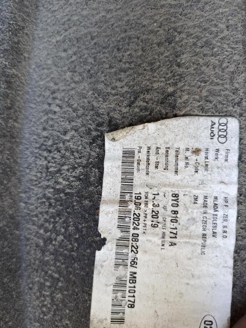 Image Pare boue arriere gauche - AUDI A3 4