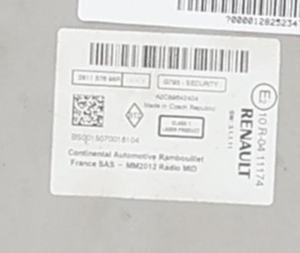 Image Autoradio d'origine - RENAULT SCENIC 3