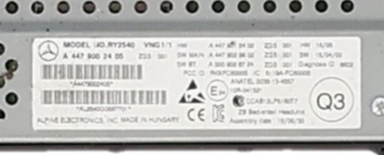 Image Autoradio d'origine - MERCEDES VITO 447