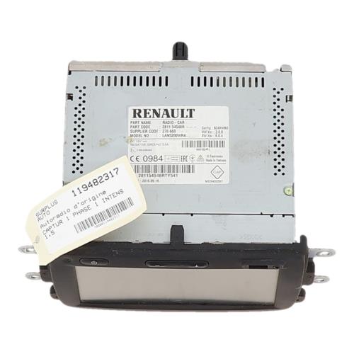 Image Autoradio d'origine - RENAULT CAPTUR 1