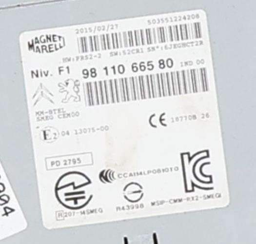 Image Autoradio d'origine - PEUGEOT 208 1
