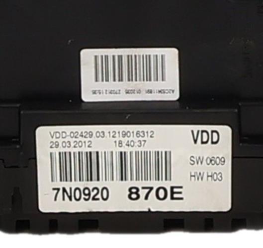 Image Compteur - VOLKSWAGEN SHARAN 2