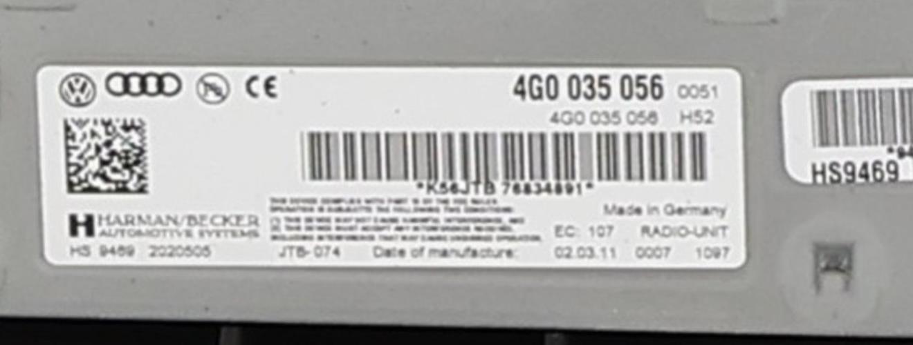 Image Autoradio d'origine - AUDI A5 1