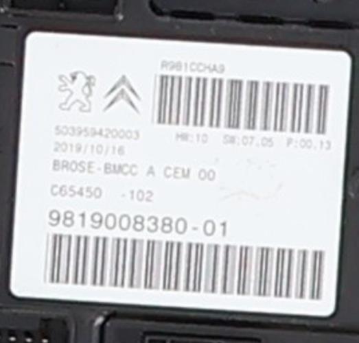 Image Calculateur - PEUGEOT 508 2 SW