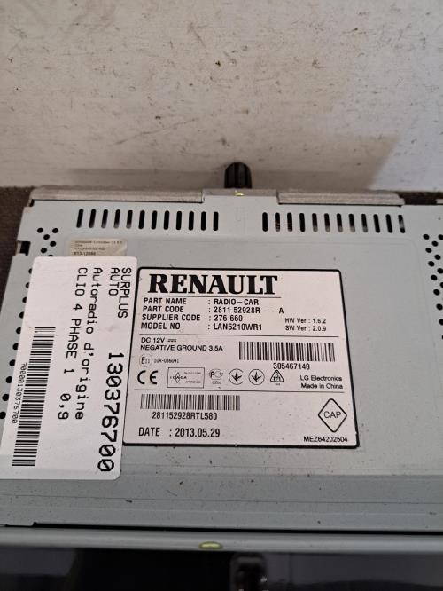 Image Autoradio d'origine - RENAULT CLIO 4
