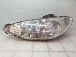 Optique avant principal gauche (feux)(phare) peugeot 206 phase 2