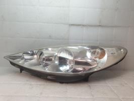Optique avant principal gauche (feux)(phare) peugeot 206+