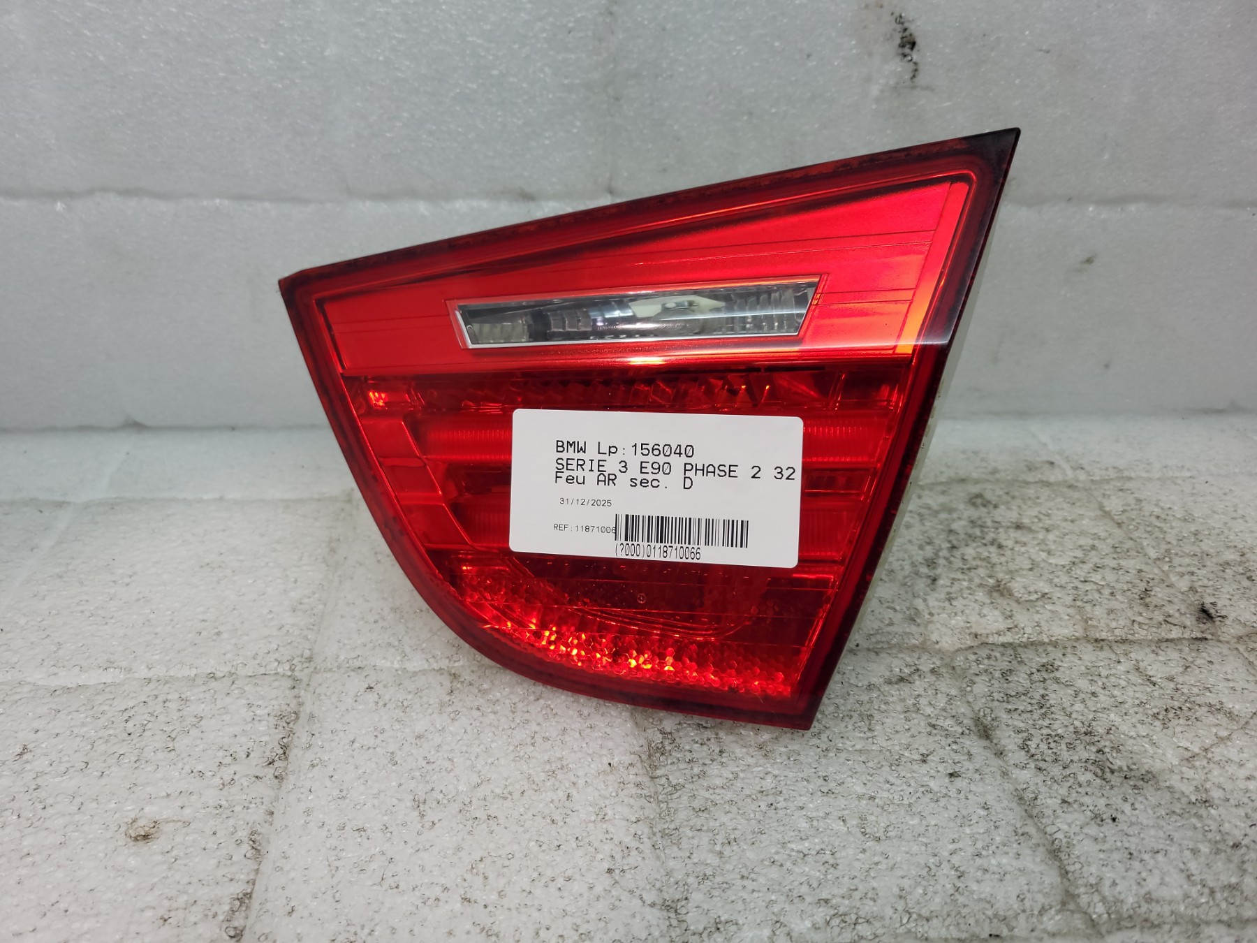 Feu arriere secondaire droit (feux) bmw serie 3 e90 phase 2