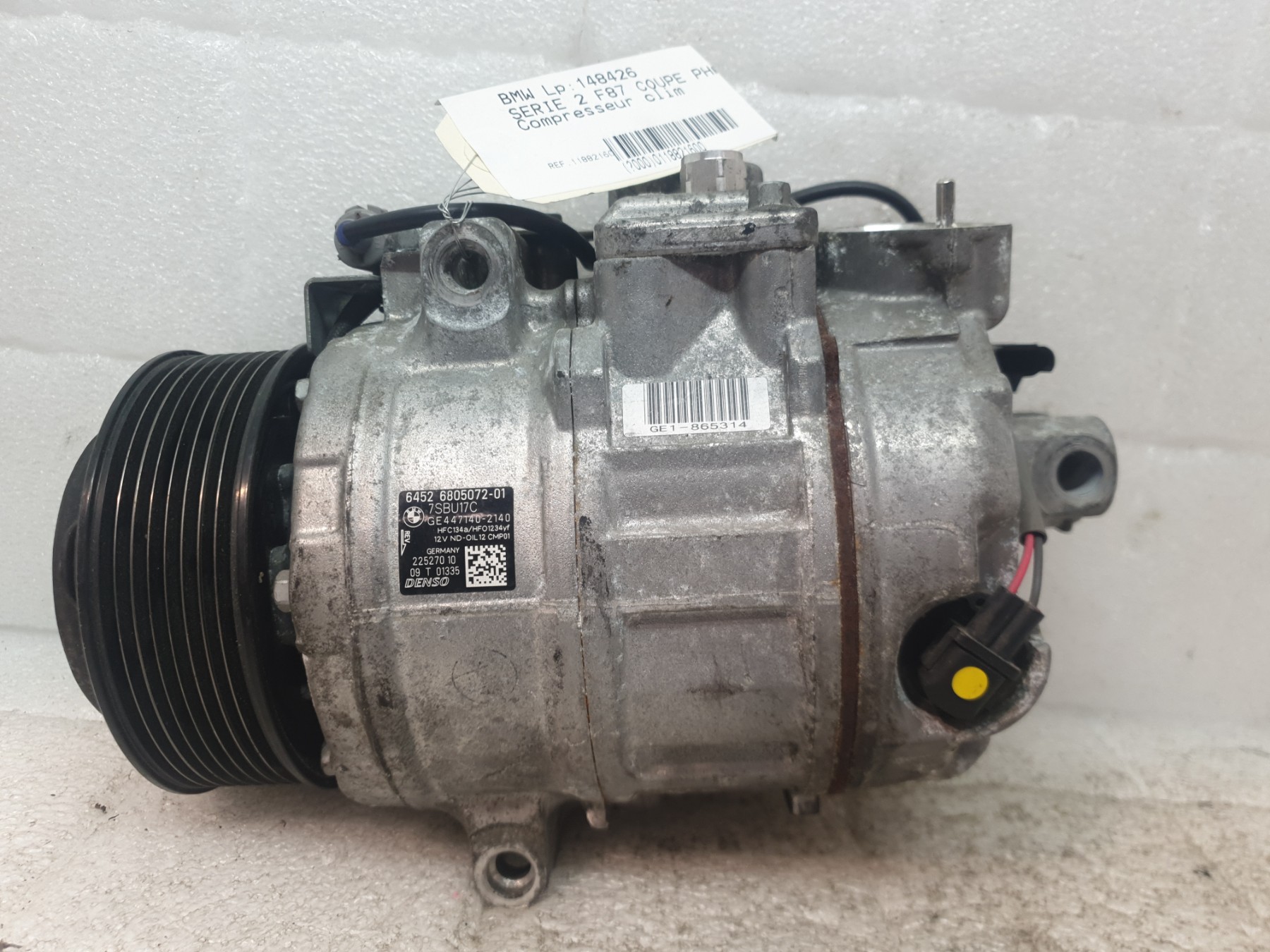 Compresseur clim bmw serie 2 f87 coupe phase 1