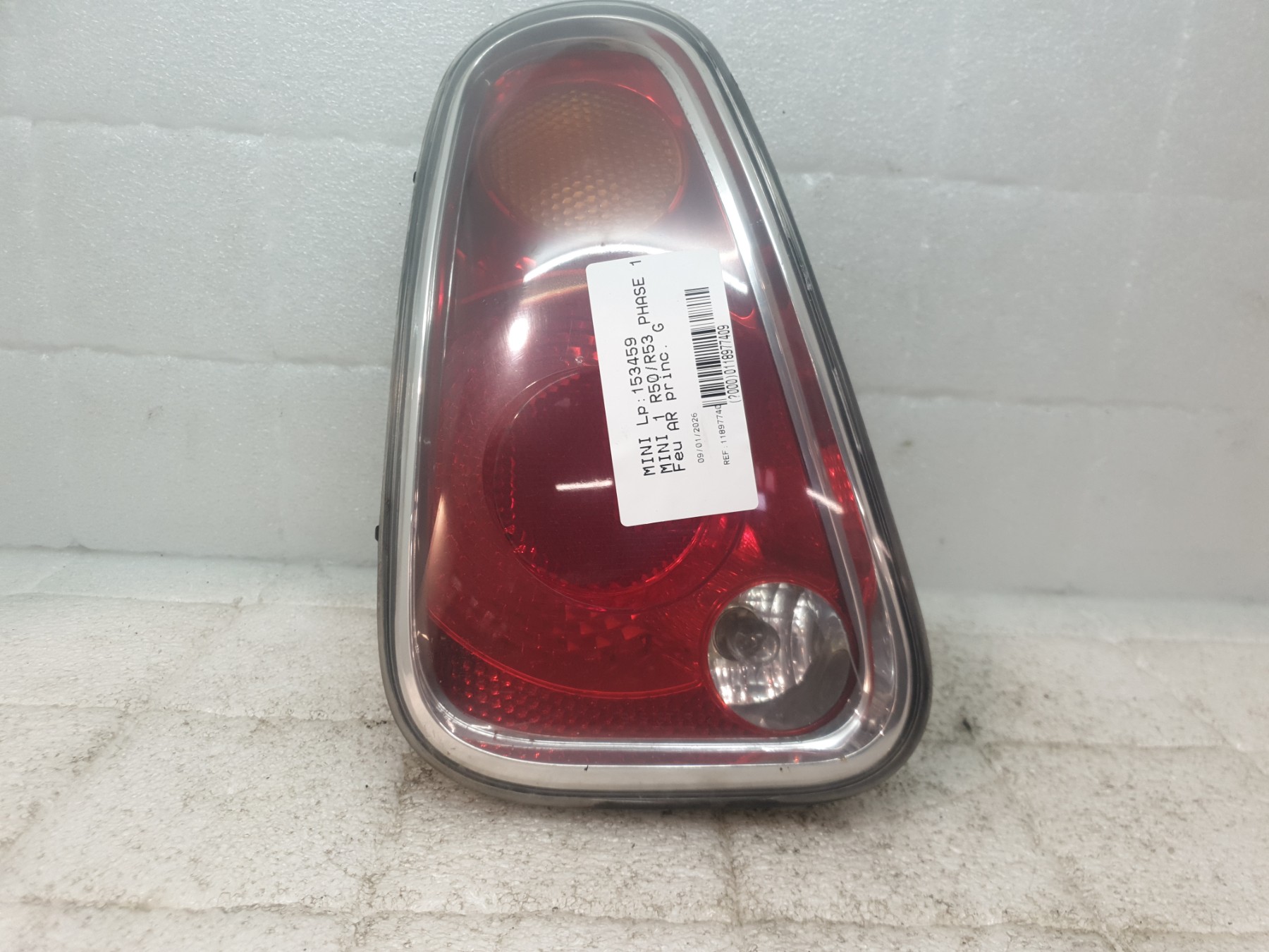 Feu arriere principal gauche (feux) mini mini 1 r50/r53 phase 1