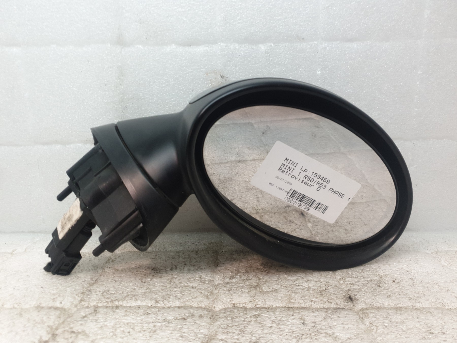 Retroviseur droit mini mini 1 r50/r53 phase 1