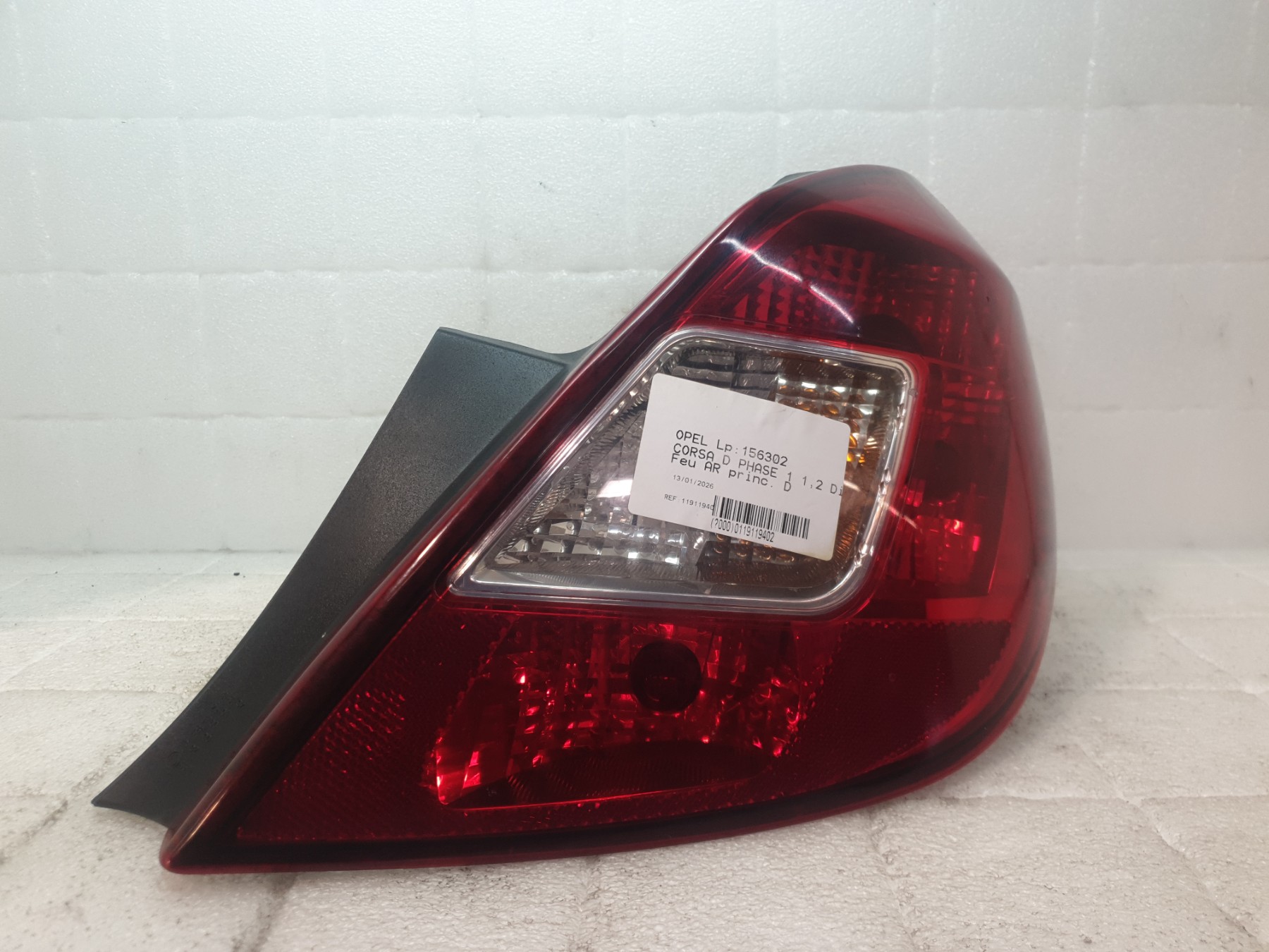 Feu arriere principal droit (feux) opel corsa d phase 1