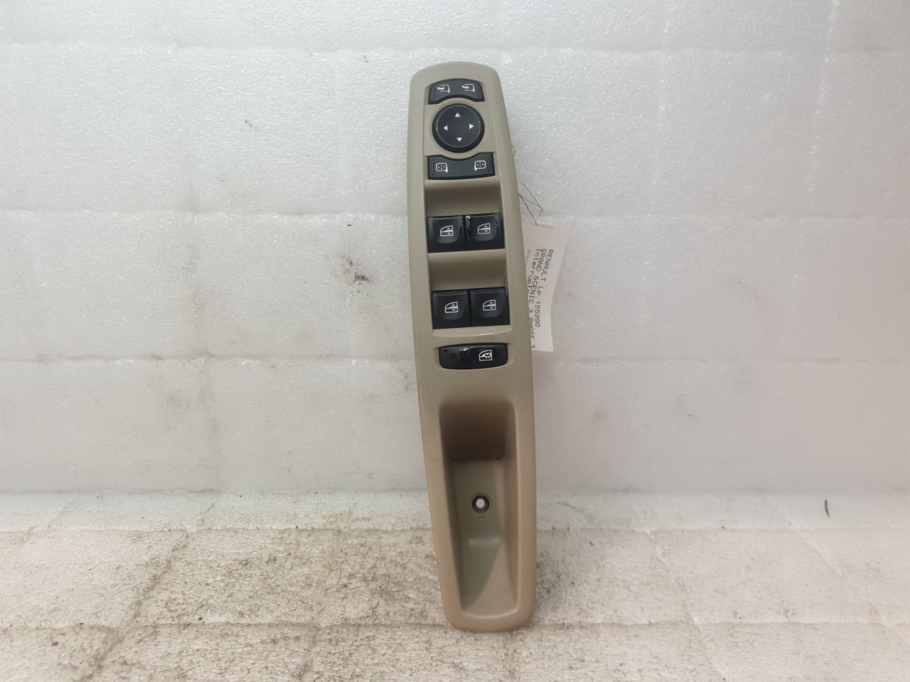 Interrupteur de leve vitre avant gauche renault grand scenic 3 phase 3