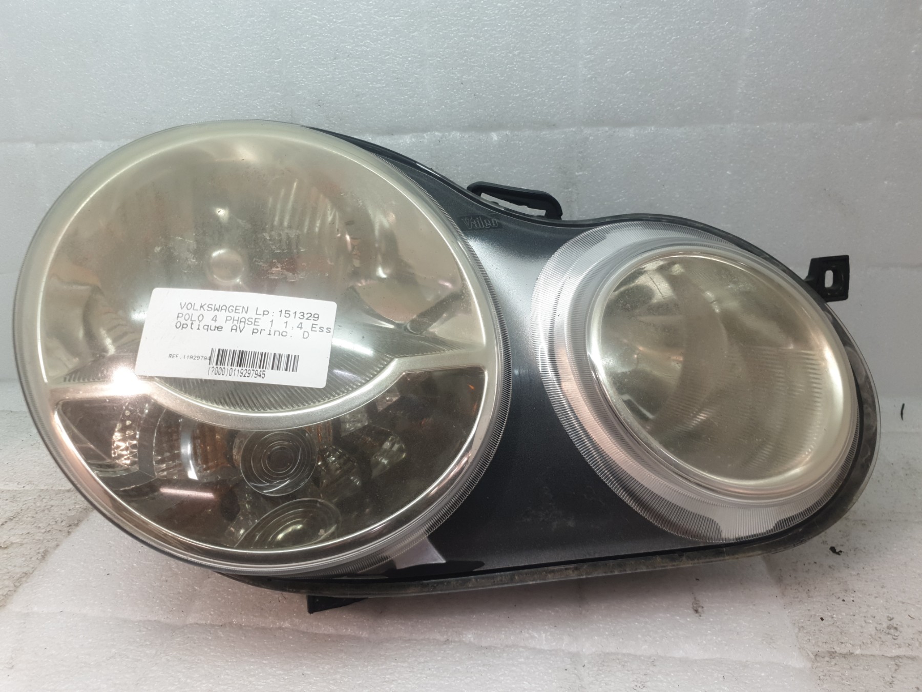 Optique avant principal droit (feux)(phare) volkswagen polo 4 phase 1