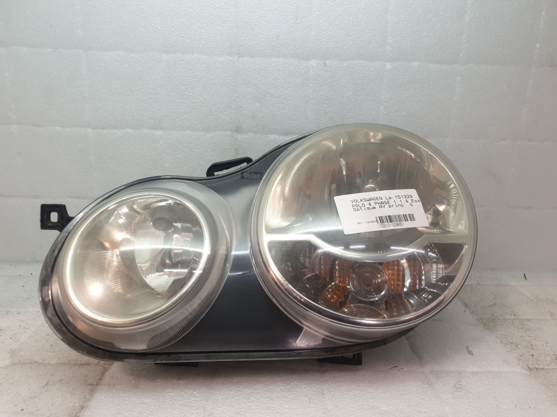 Optique avant principal gauche (feux)(phare) volkswagen polo 4 phase 1