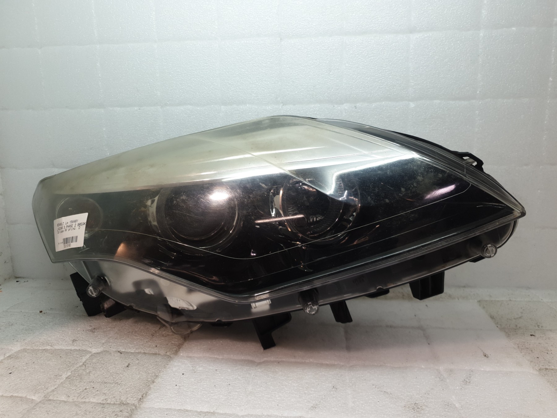 Optique avant principal droit (feux)(phare) renault laguna 3 phase 2 break