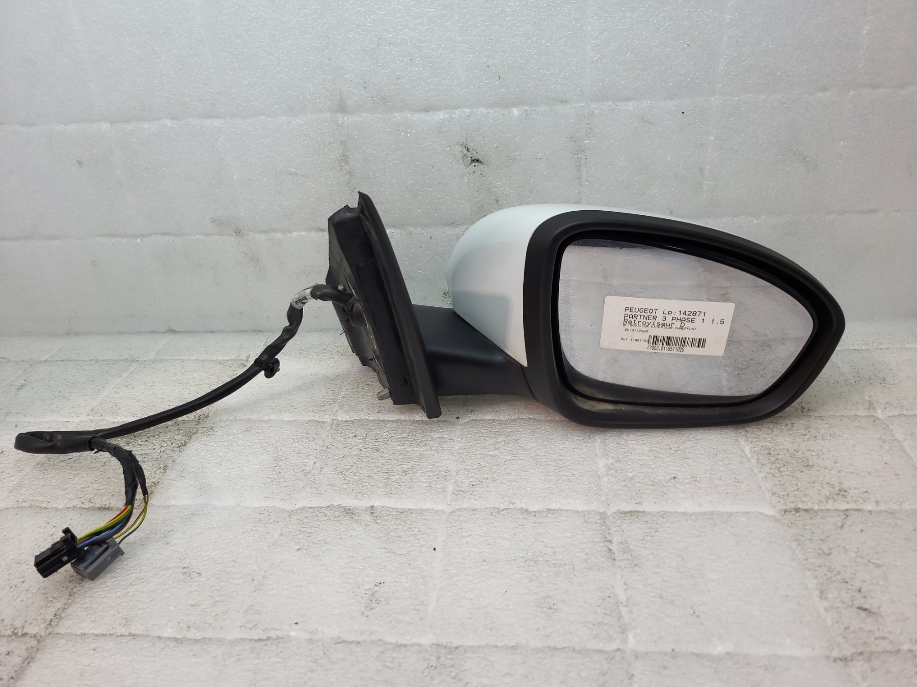Retroviseur droit peugeot partner 3 phase 1