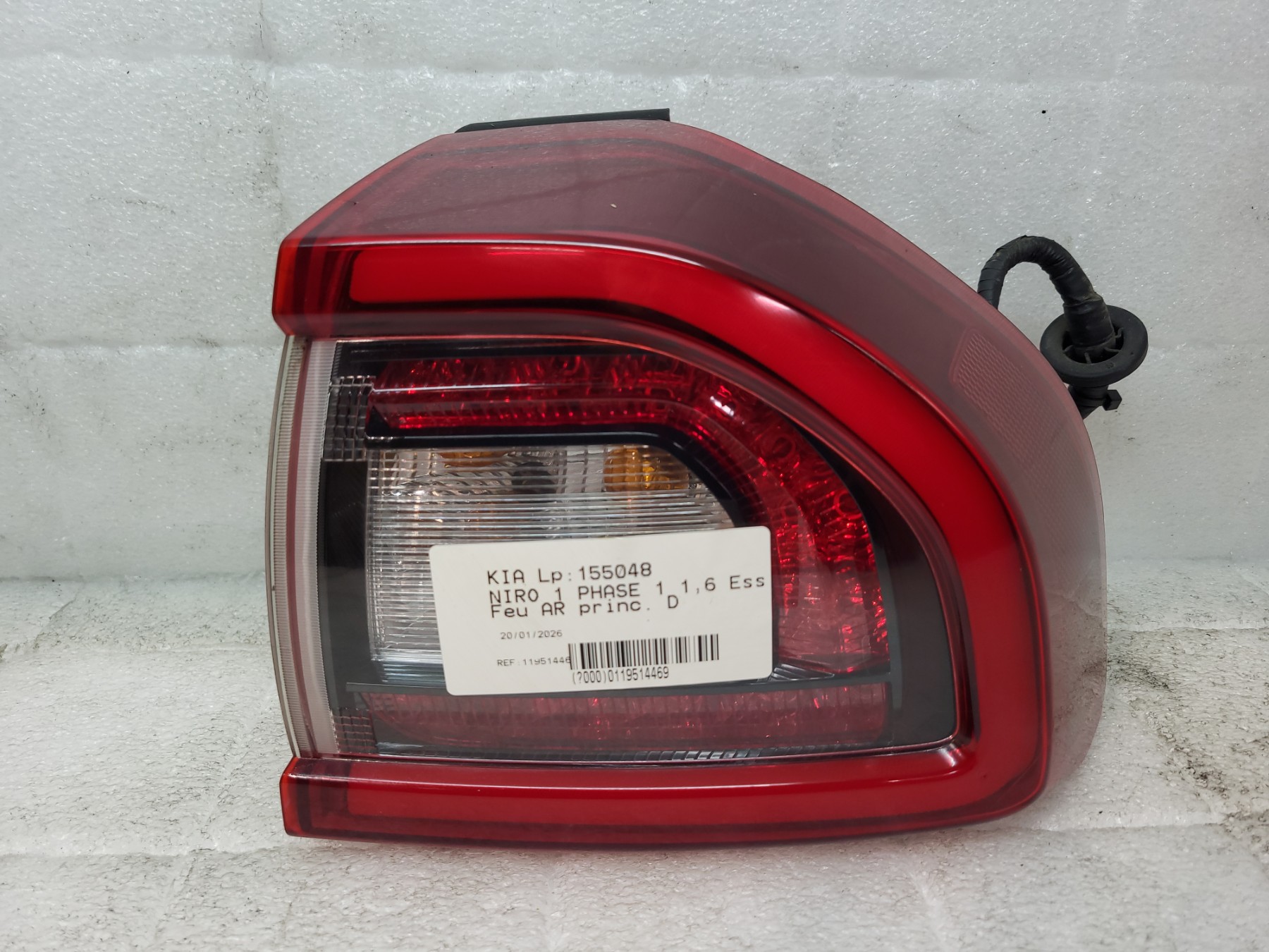 Feu arriere principal droit (feux) kia niro 1 phase 1