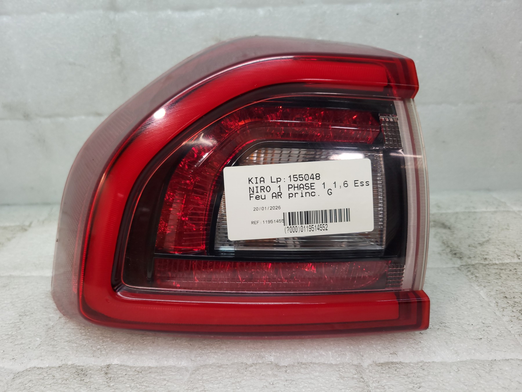 Feu arriere principal gauche (feux) kia niro 1 phase 1
