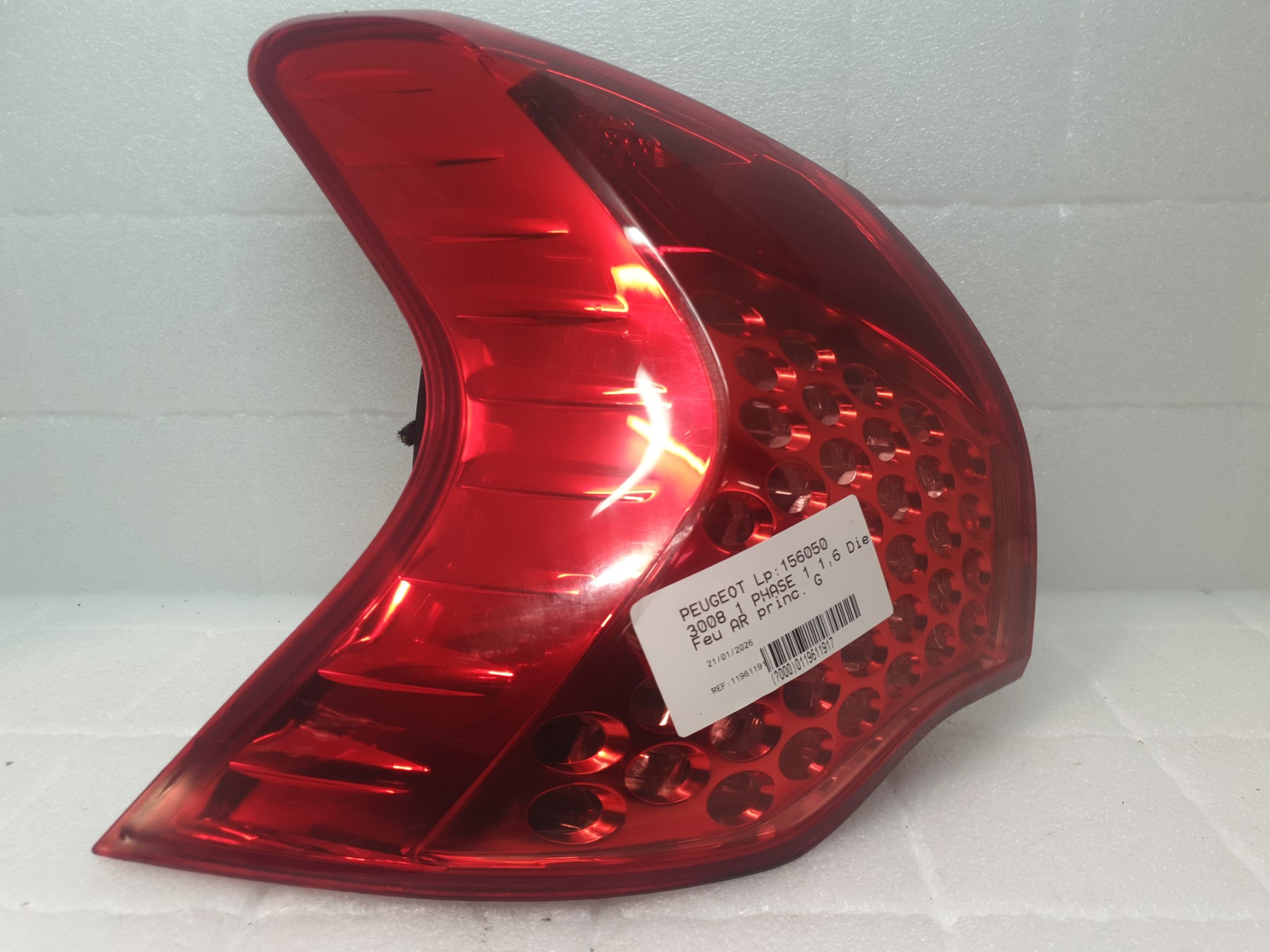 Feu arriere principal gauche (feux) peugeot 3008 1 phase 1
