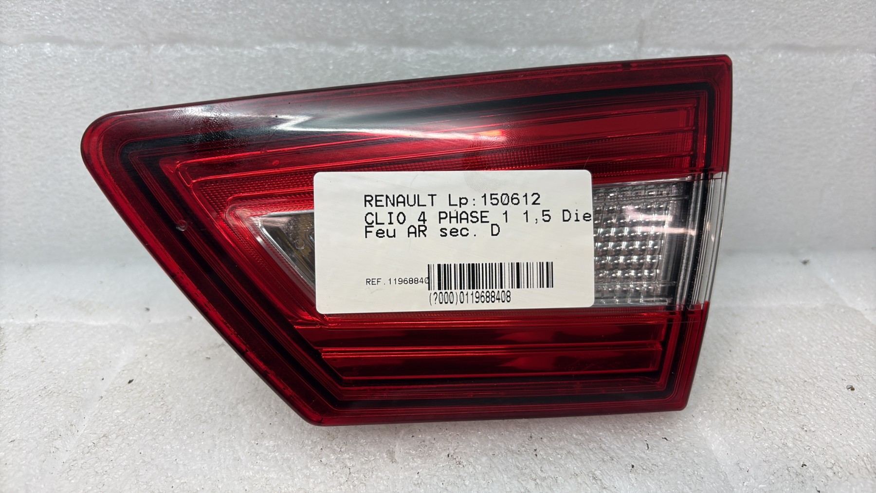 Feu arriere secondaire droit (feux) renault clio 4 phase 1