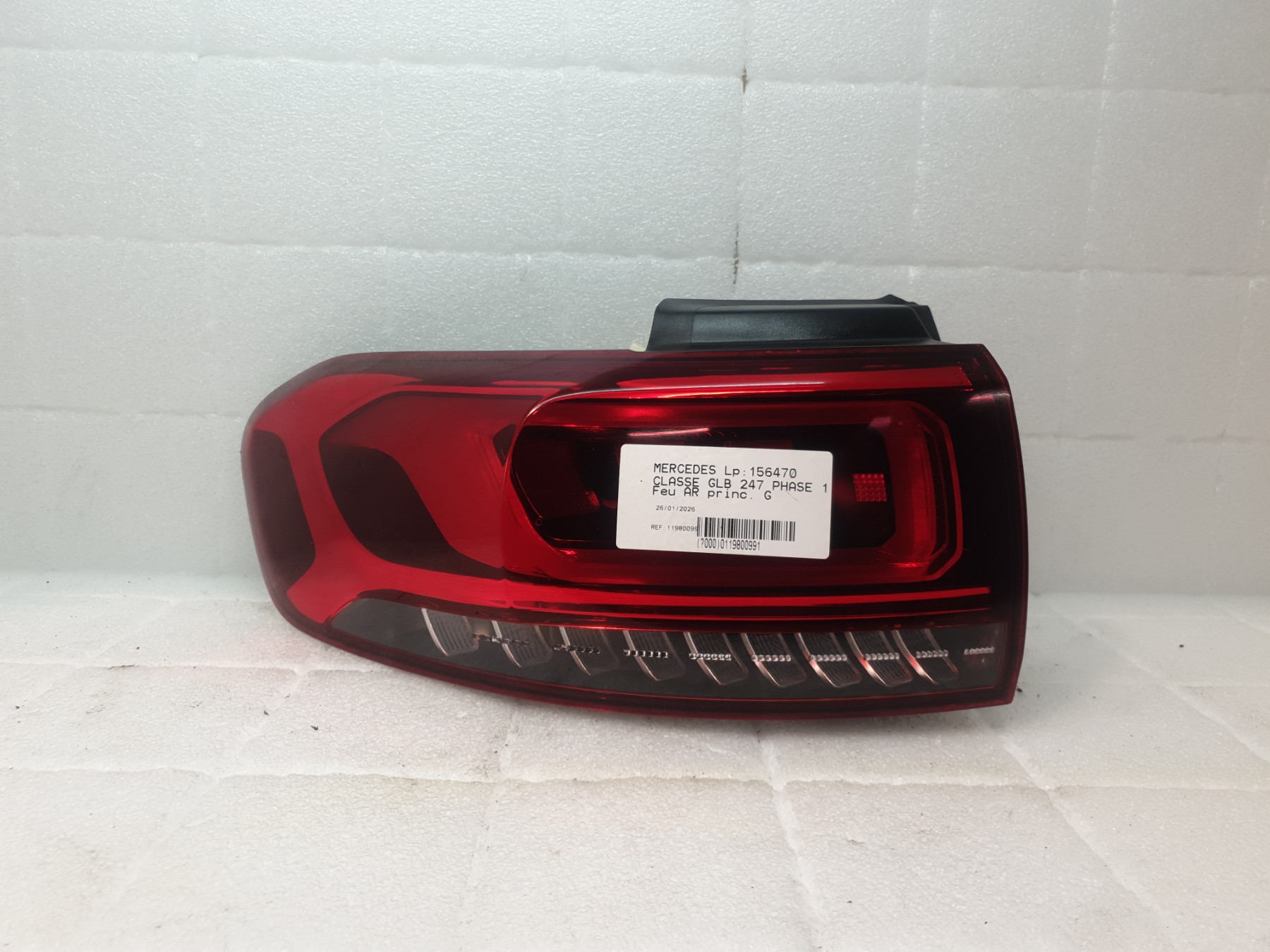 Feu arriere principal gauche (feux) mercedes classe glb 247 phase 1