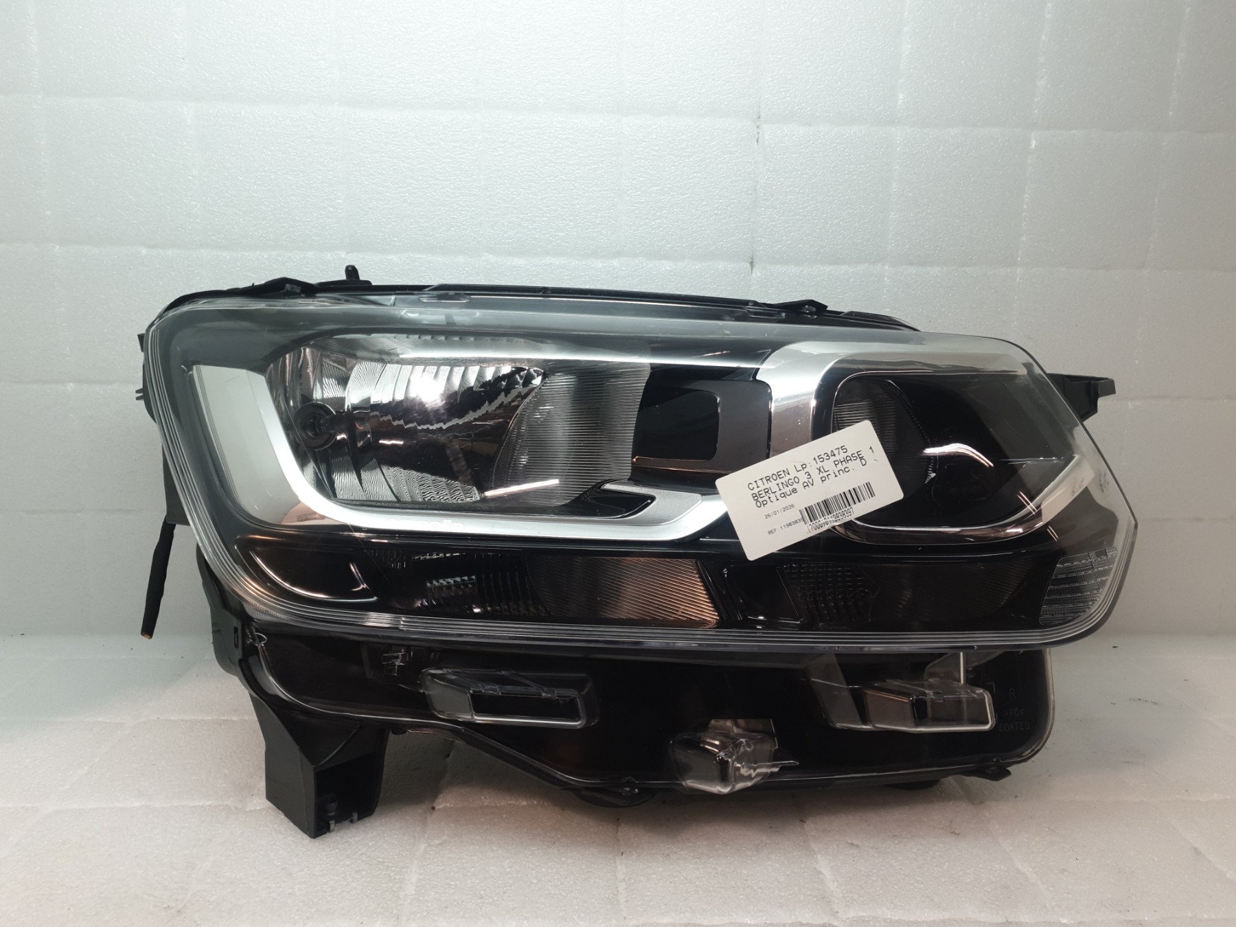 Optique avant principal droit (feux)(phare) citroen berlingo 3 xl phase 1