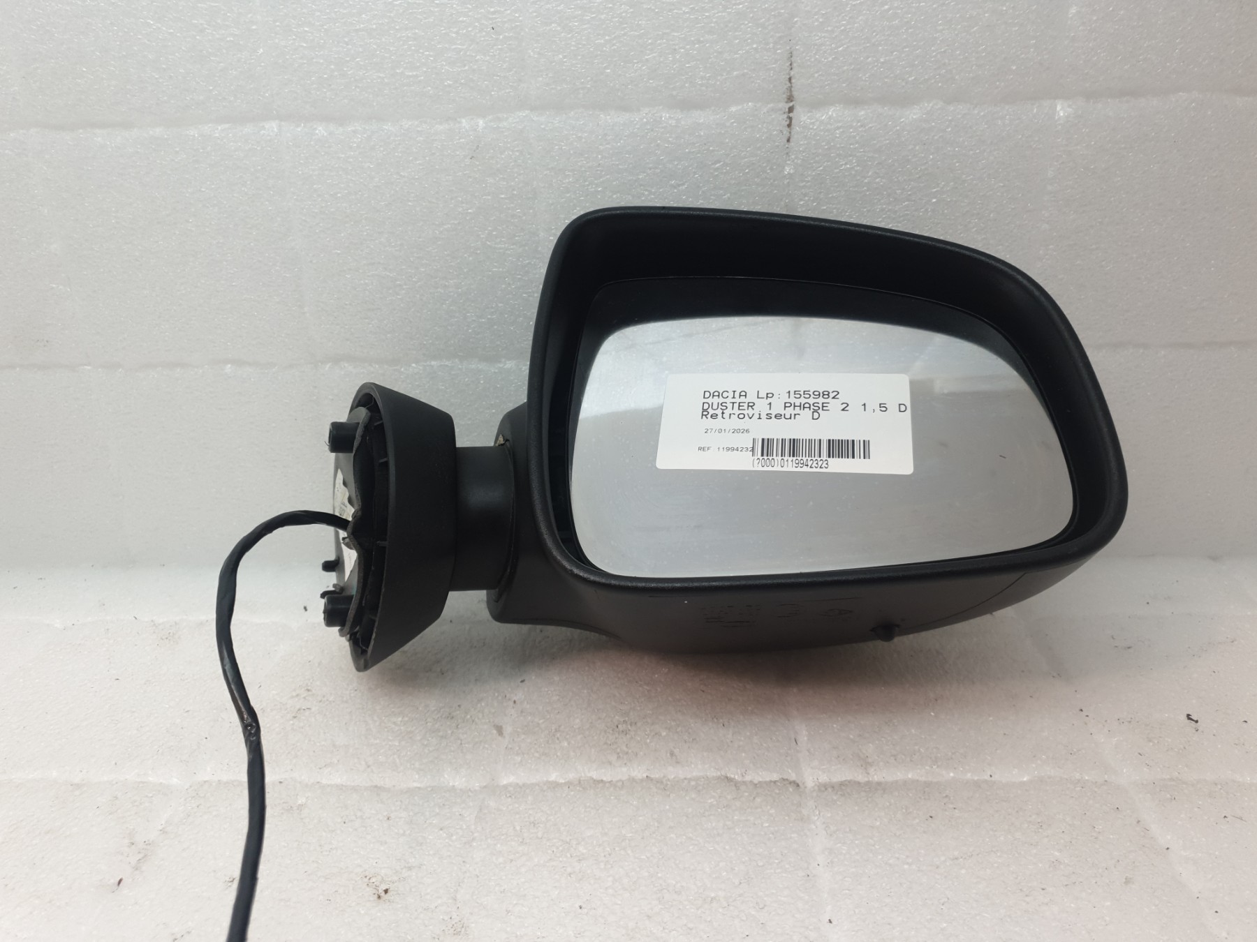 Retroviseur droit dacia duster 1 phase 2