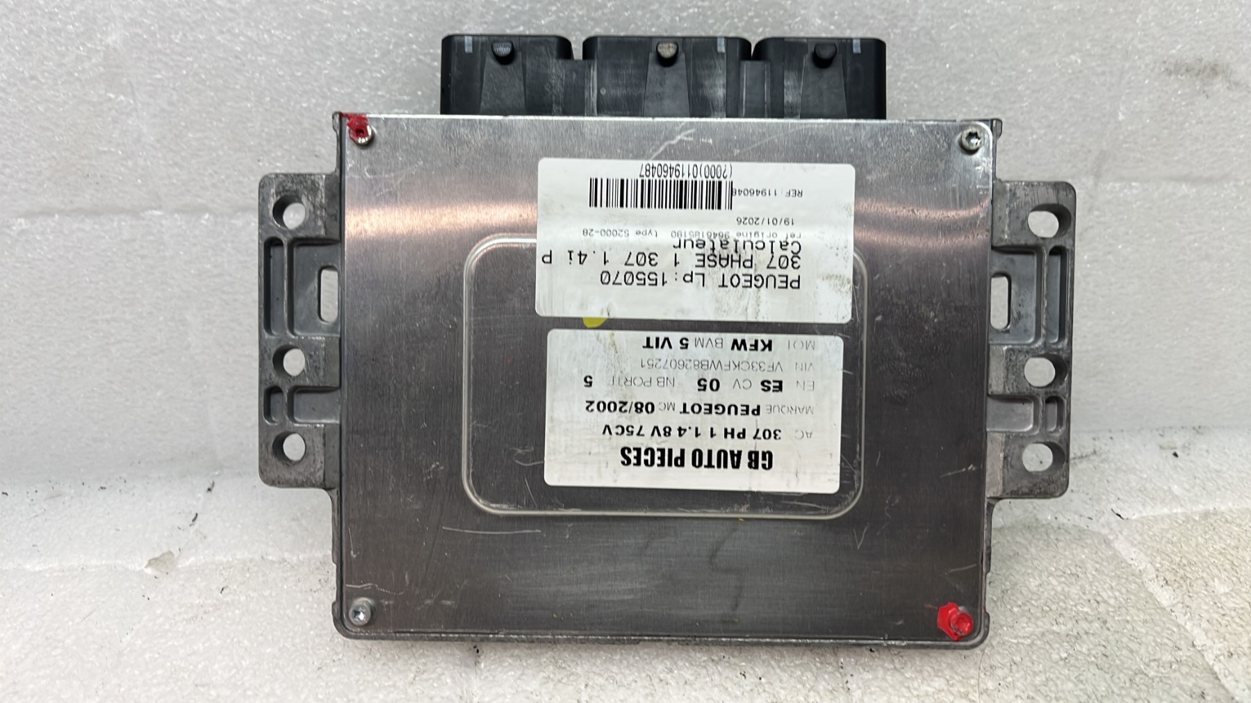 Calculateur peugeot 307 phase 1