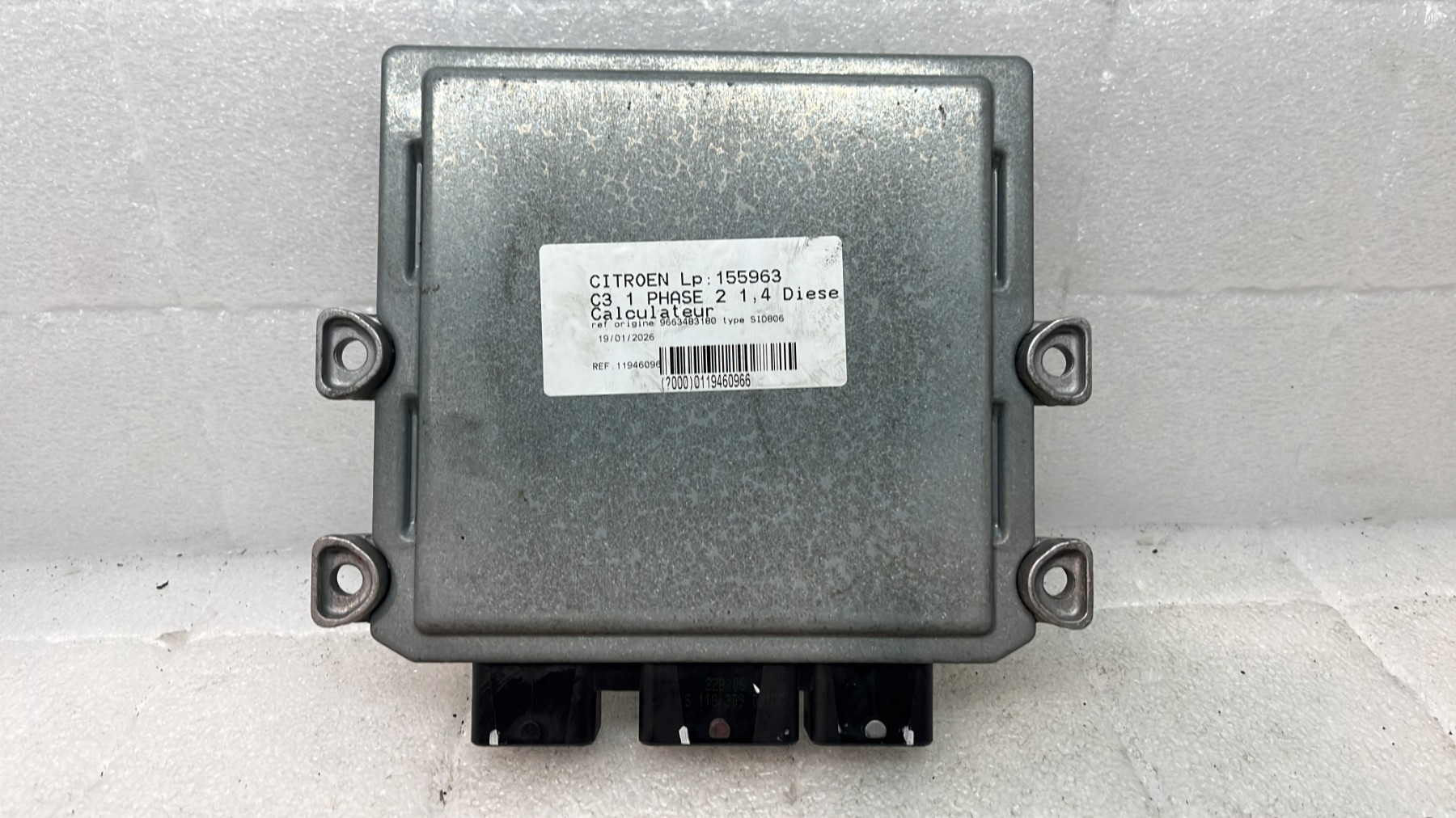 Calculateur citroen c3 1 phase 2