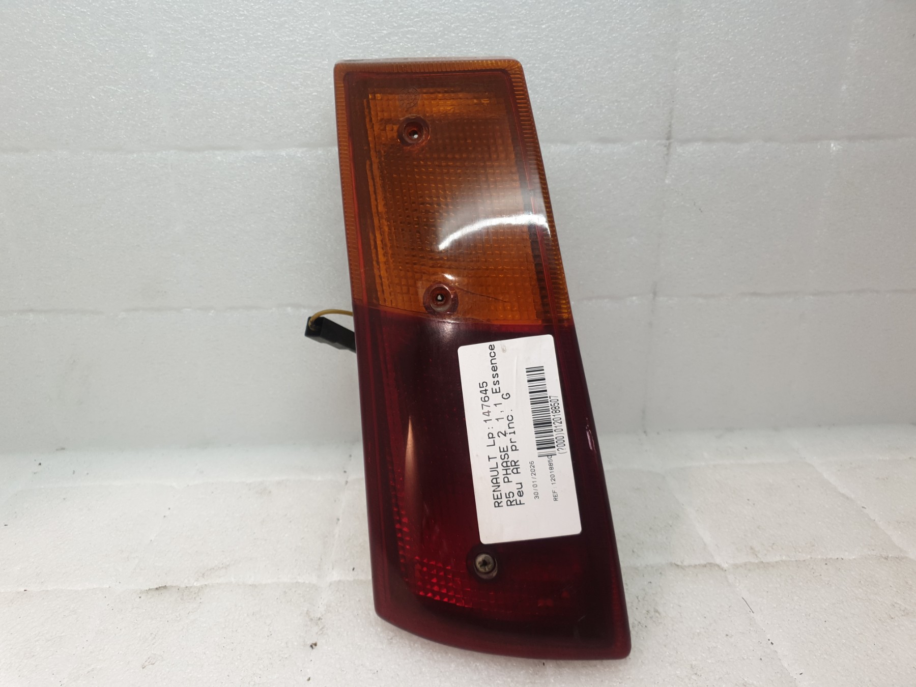 Feu arriere principal gauche (feux) renault r5 phase 2