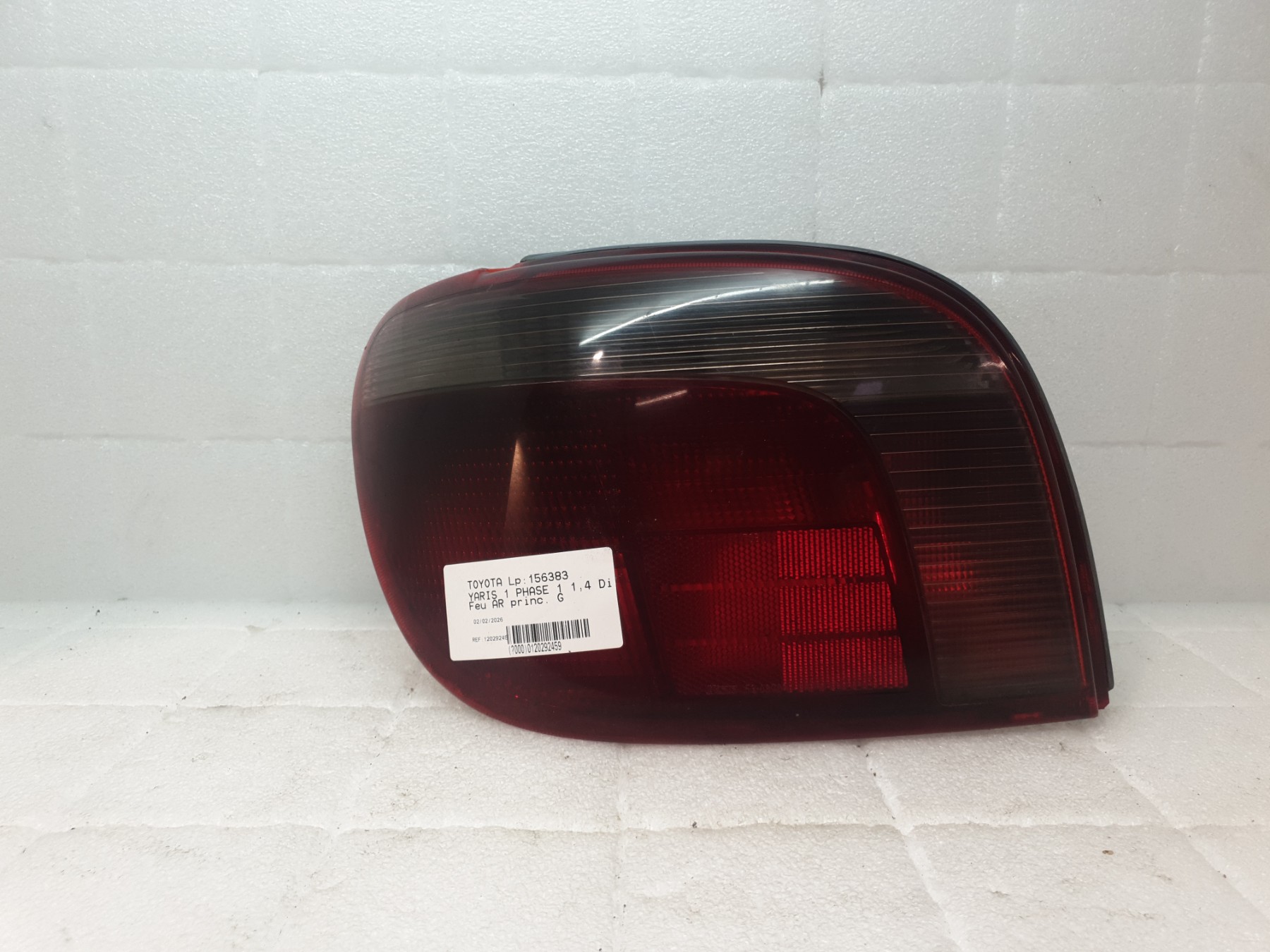 Feu arriere principal gauche (feux) toyota yaris 1 phase 1