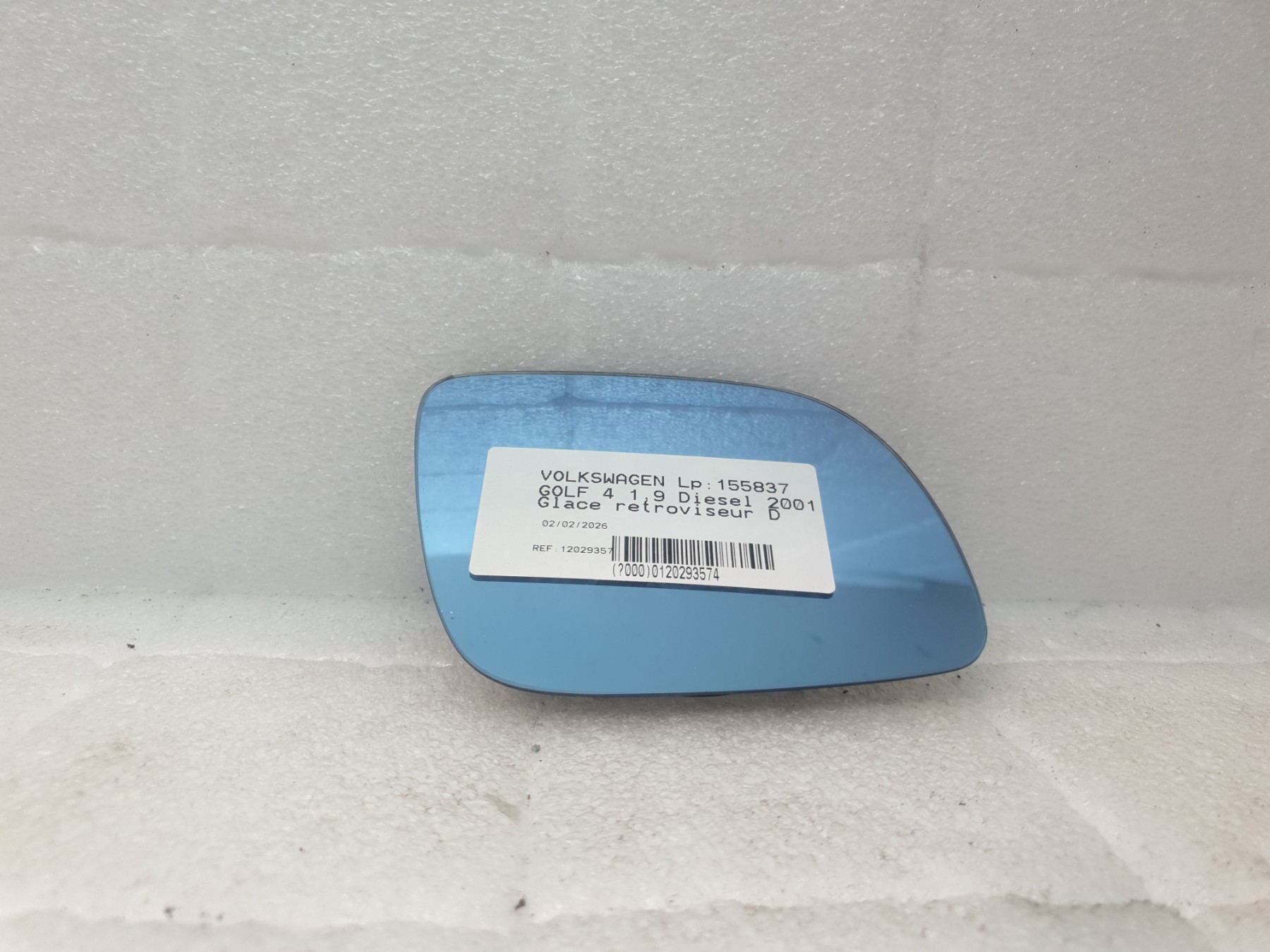 Glace retroviseur droit volkswagen golf 4