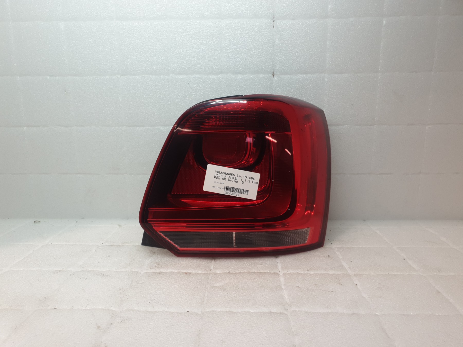 Feu arriere principal droit (feux) volkswagen polo 5 phase 1