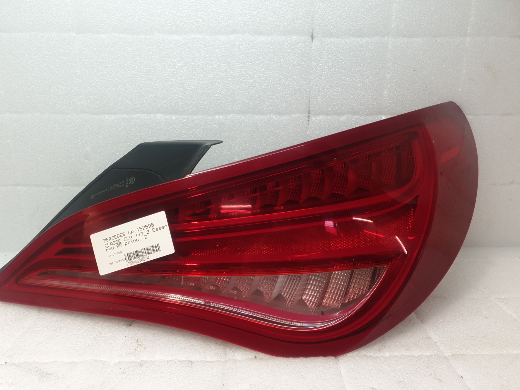 Feu arriere principal droit (feux) mercedes classe cla 117