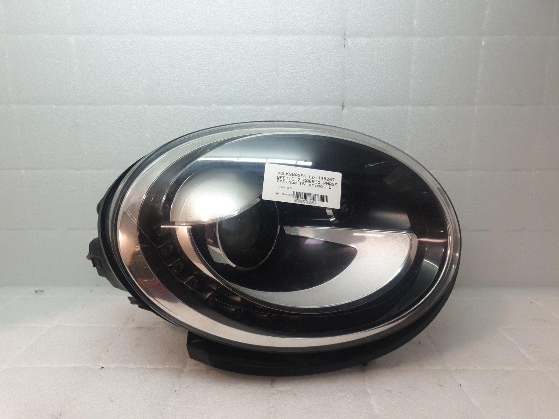 Optique avant principal droit (feux)(phare) volkswagen beetle 2 cabrio phase 1