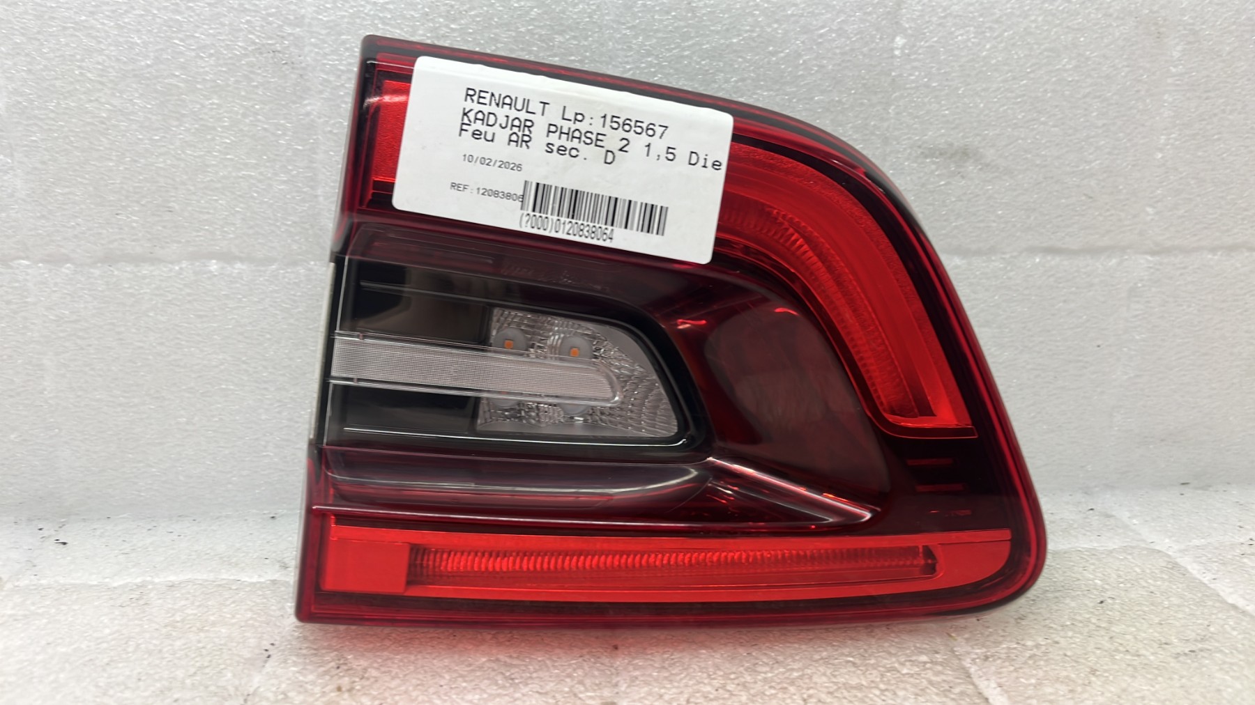 Feu arriere secondaire droit (feux) renault kadjar phase 2