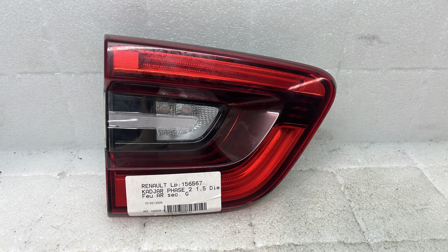 Feu arriere secondaire gauche (feux) renault kadjar phase 2