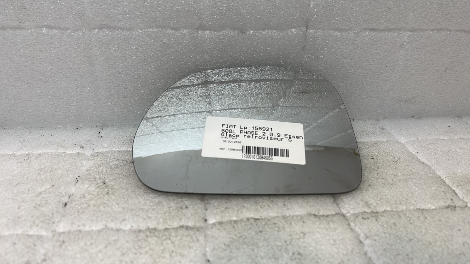 Glace retroviseur gauche fiat 500l phase 2