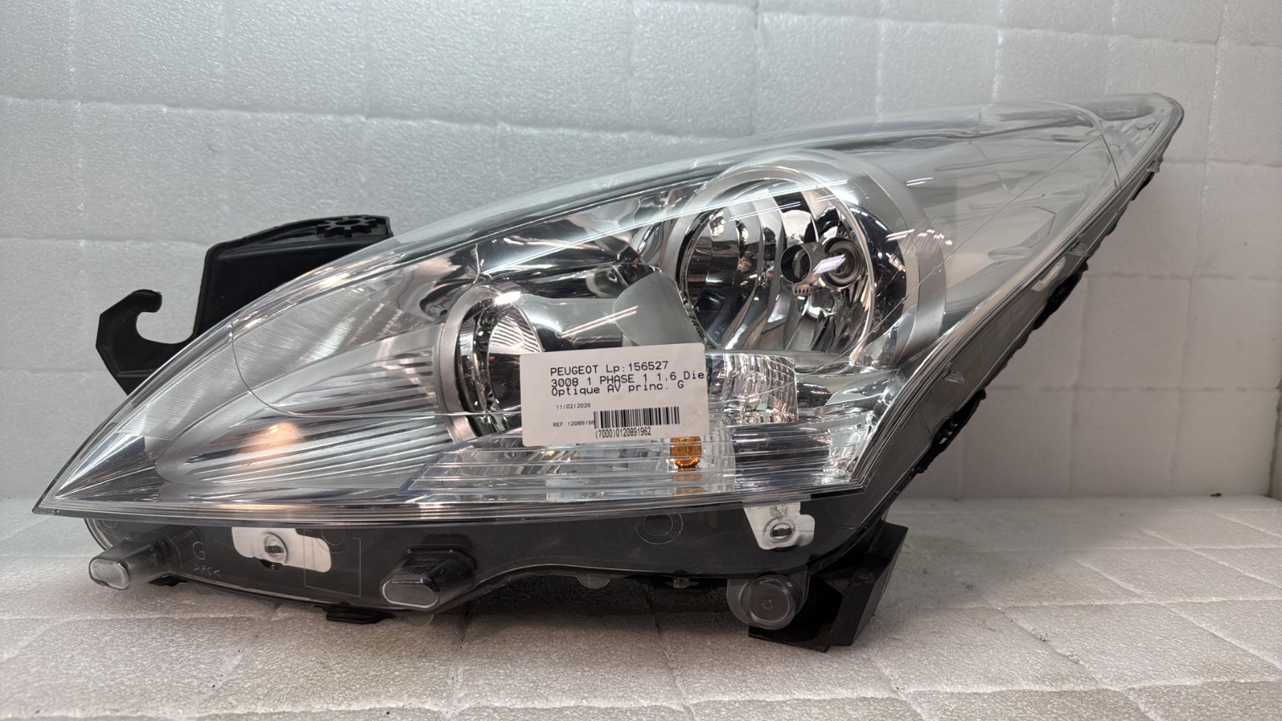 Optique avant principal gauche (feux)(phare) peugeot 3008 1 phase 1