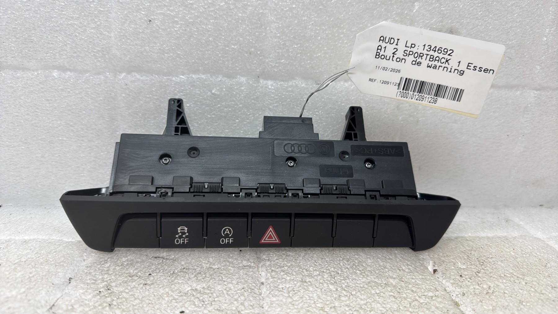 Bouton de warning audi a1 2 sportback
