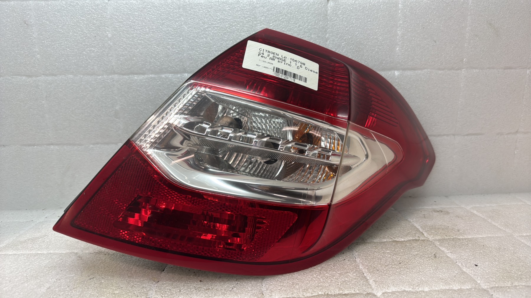 Feu arriere principal droit (feux) citroen c4 2 phase 1