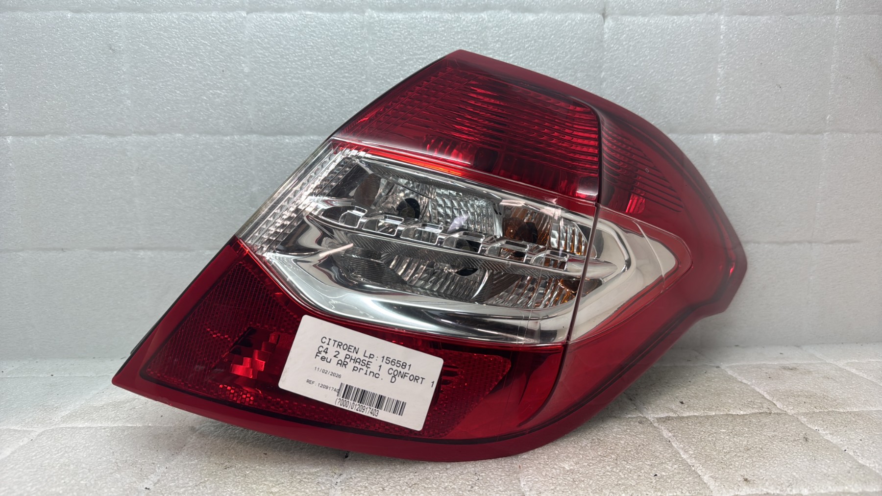 Feu arriere principal droit (feux) citroen c4 2 phase 1